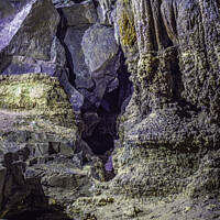 Buy canvas prints of Ingleborough Cave Rocks and Stalactites by Heather Sheldrick