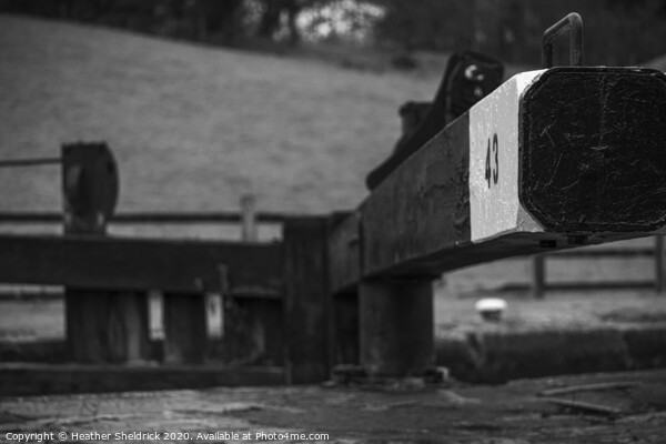 Canal Locks beam Picture Board by Heather Sheldrick