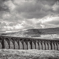 Buy canvas prints of Ribblehead Railway Viaduct, Yorkshire Dales, Monoc by Heather Sheldrick