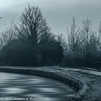 Buy canvas prints of Winter canal landscape by Heather Sheldrick