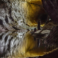 Buy canvas prints of Stalagmites in Ingleborough Cave by Heather Sheldrick