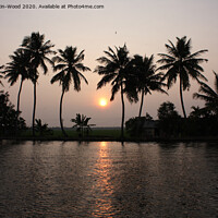 Buy canvas prints of Kerala backwater  by Peter Ekin-Wood