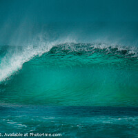 Buy canvas prints of Lanzarote Aqua wave by Steven Lupson