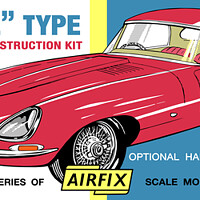 Buy canvas prints of Airfix Jaguar E Type (licensed by Hornby) by Phillip Rhodes