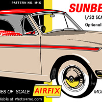Buy canvas prints of Airfix Sunbeam Rapier (licensed by Hornby) by Phillip Rhodes