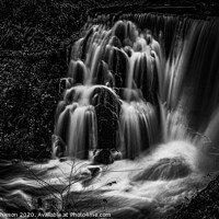 Buy canvas prints of Black and white falls  by Graham Mathieson