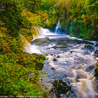 Buy canvas prints of Falls of Clyde by Kinga Papp