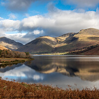 Buy canvas prints of Reflections at Wastwater by Lesley Moran