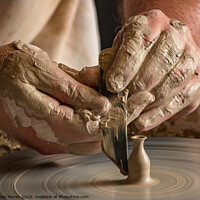 Buy canvas prints of The Skill of the Potter by Lesley Moran