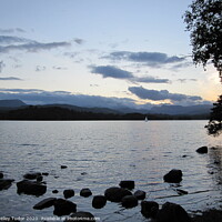 Buy canvas prints of Windermere Sunset  by Shelley Tudor