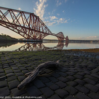 Buy canvas prints of Forth Rail Bridge Mirror Images by Ken Hunter
