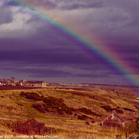 Buy canvas prints of Rainbow Over Crail by Ken Hunter