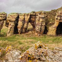 Buy canvas prints of Calpie Caves, Crail, Fife by Ken Hunter
