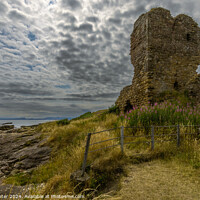 Buy canvas prints of Seafield Castle (Tower) by Ken Hunter