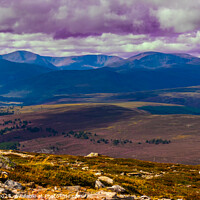 Buy canvas prints of The High Cairngorm Mountain Range, Scotland by Ken Hunter