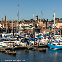 Buy canvas prints of The Harbour Marina Anstruther by Ken Hunter