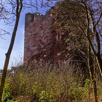 Buy canvas prints of MacDuff Castle, A Prominent Scottish Stonghold by Ken Hunter