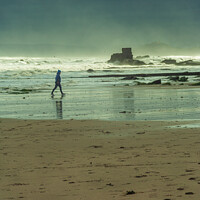 Buy canvas prints of Wild Beach Walk by Ken Hunter