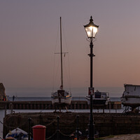 Buy canvas prints of Lamplight on the Quay by Ken Hunter