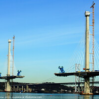 Buy canvas prints of Building the Queensferry Crossing by Ken Hunter