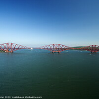 Buy canvas prints of The Forth Rail Iconic Bridge in Summer by Ken Hunter