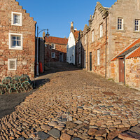 Buy canvas prints of Crail Harbour Streetscape by Ken Hunter