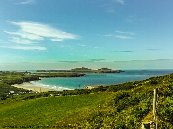 Whitesands Bay and Ramsey Island from Carn Llidi Picture Board by Paddy Art