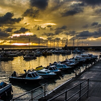 Buy canvas prints of Saundersfoot Harbour - Welcome to the Day by Paddy Art
