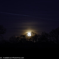Buy canvas prints of Full moon rise by Paul Tyzack