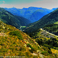 Buy canvas prints of A Valley in Andorra by James Brooks