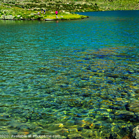 Buy canvas prints of Crystal clear water Lacs de Tristaina by James Brooks