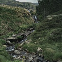 Buy canvas prints of Pyrenean Mountain Stream by James Brooks