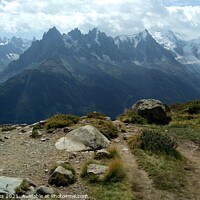 Buy canvas prints of A view of Mont Blanc by James Brooks