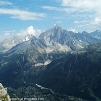 Buy canvas prints of A mountain near Mont Blanc by James Brooks
