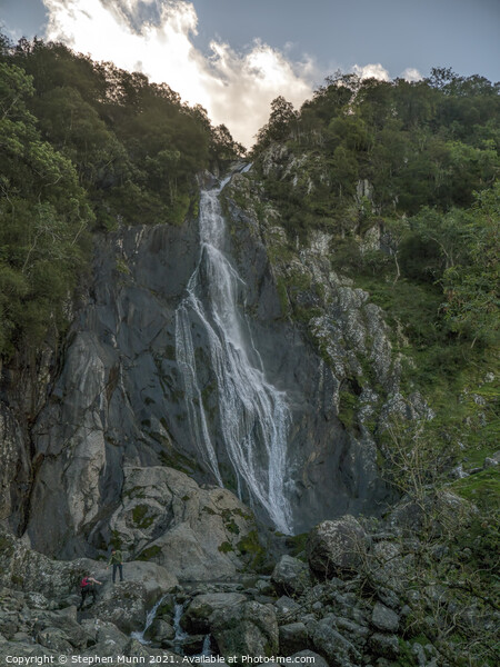 Aber falls and climbers Picture Board by Stephen Munn