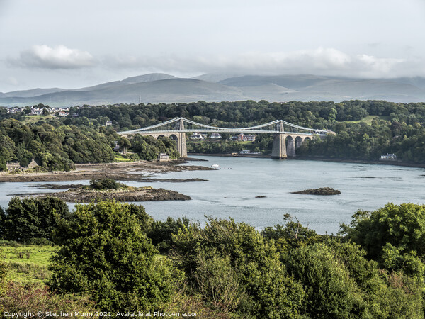 Menai Bridge, Anglesey Picture Board by Stephen Munn