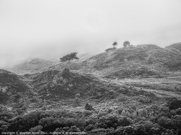 Misty Mountain , Snowdonia National Park Picture Board by Stephen Munn