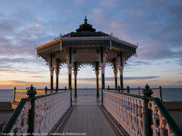 Brighton Band Stand at dawn. Picture Board by Stephen Munn