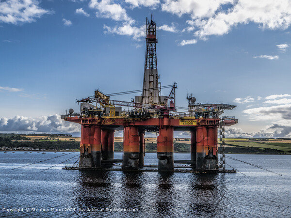 Disused oil gas platform Picture Board by Stephen Munn