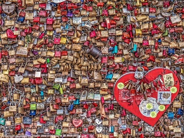 Locked Up Love Picture Board by Stephen Munn
