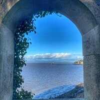 Buy canvas prints of Pier seen through arch by Sarah Stevens
