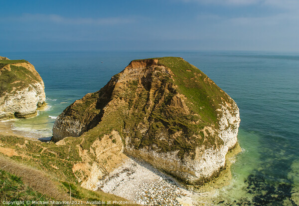 High Stacks, Flamborough Head Picture Board by Michael Shannon