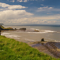 Buy canvas prints of Saltwick Bay, North Yorkshire Coast by Michael Shannon