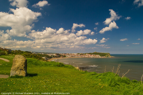 The South Bay at Scarborough on the Yorkshire Coas Picture Board by Michael Shannon