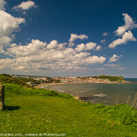 Buy canvas prints of The South Bay at Scarborough on the Yorkshire Coas by Michael Shannon