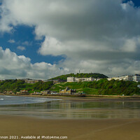 Buy canvas prints of The sands at Scarborough, North Yorkshire by Michael Shannon