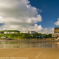 Buy canvas prints of The Sands, Scarborough South Bay, North Yorkshire by Michael Shannon