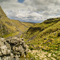 Buy canvas prints of Watlowes Dry Valley close to Malham Cove by Michael Shannon