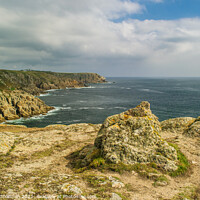 Buy canvas prints of Clifftop View, close to Land's End in Cornwall by Michael Shannon