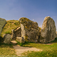 Buy canvas prints of Standing stones in front of the West Kennet Long B by Michael Shannon
